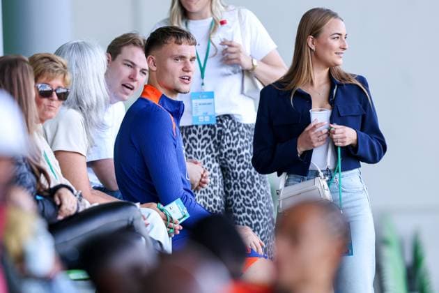 2024-06-17 Training Session Netherlands WOLFSBURG, GERMANY - JUNE 17: Bart Verbruggen of The Netherlands looks on during a training session prior to the Group D - UEFA EURO, EM, Europameisterschaft,Fussball 2024 match between Netherlands and France at AOK Stadium on June 17, 2024 in Wolfsburg, Germany. (Photo by Peter Lous BSR Agency) Wolfsburg Germany Content not available for redistribution in The Netherlands directly or indirectly through any third parties. Copyright: xBSRxAgencyx