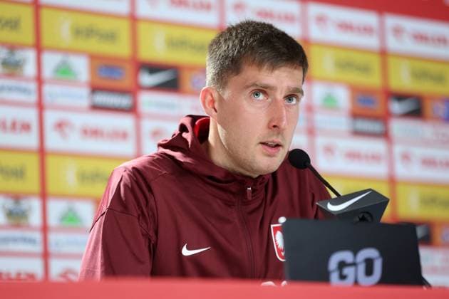 HANOWER 17.06.2024 KONFERENCJA PRASOWA REPREZENTACJI POLSKI NA EURO 2024 --- POLISH FOOTBALL national team, Nationalteam press conference, PK, Pressekonferenz ON EURO 2024 IN HANOVER TARAS ROMANCZUK FOT. PIOTR KUCZA FOTOPYK NEWSPIX.PL --- Newspix.pl  240617PYK010