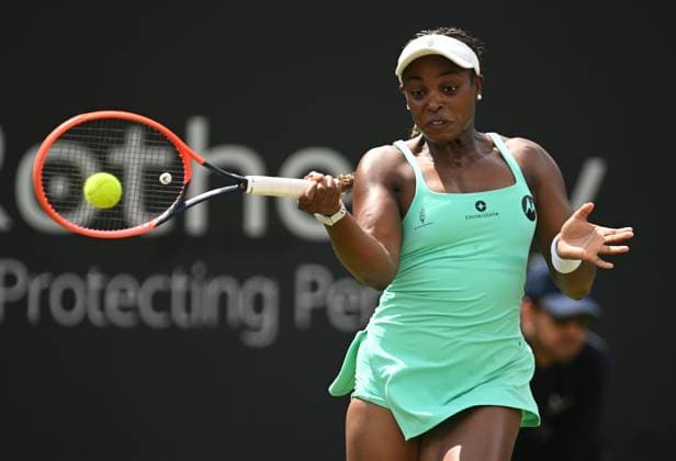 Sloane Stephens of the USA in action during her first round match Rothesay Classic Birmingham, Day 1, Tennis, Edgbaston Priory Club, Birmingham, UK - 17 June 2024  Copyright: xAnnaxGowthorpe Shutterstockx 14539764k