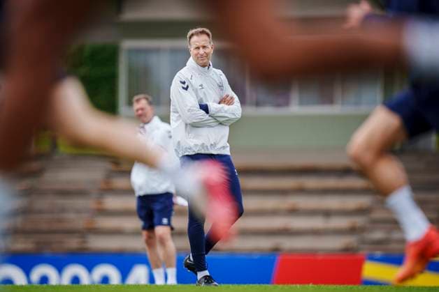 Danish coach Kasper Hjulmand during team training in Freudenstadt, Germany Monday, June 17, 2024. , Stuttgart Tyskland Copyright: Ritzau Scanpix LiselottexSabroex spdk20240617-133842-L
