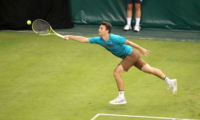 photo : Miomir KECMANOVIC (SRB) Tennis-Turnier Terra Wortmann Cup im Gerry Weber Sportpark (OWL-Arena) in Halle Westfalen Mo. 17.06.2024