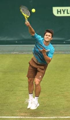 photo : Miomir KECMANOVIC (SRB) Tennis-Turnier Terra Wortmann Cup im Gerry Weber Sportpark (OWL-Arena) in Halle Westfalen Mo. 17.06.2024