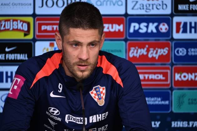 Neuruppin, Germany, 170624. Croatian national team, Nationalteam players Andrej Kramaric and Lovro Majer at the media conference of the Croatian national football team. Photo: Ante Cizmic CROPIX Croatia Copyright: xxAntexCizmicx xCROPIXx kramaric_majer14-170624