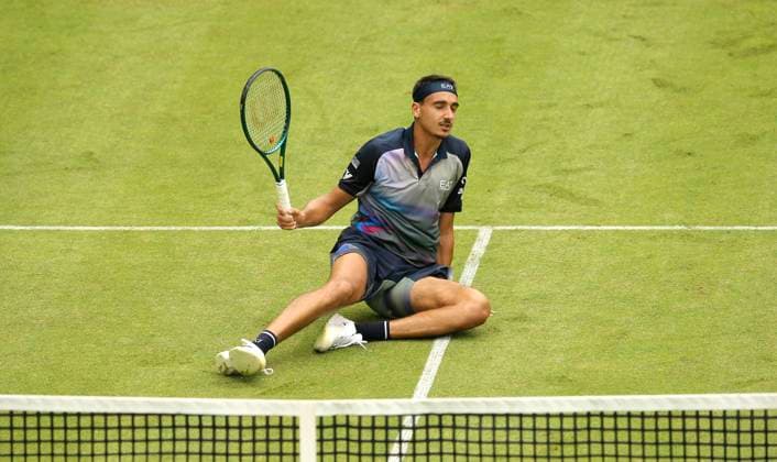 photo : Lorenzo SONEGO (ITA) Tennis-Turnier Terra Wortmann Cup im Gerry Weber Sportpark (OWL-Arena) in Halle Westfalen Mo. 17.06.2024