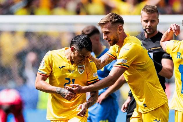 UEFA EURO 2024: Rumänien - Ukraine; 17.06.2024 Jubel zum 1:0 durch Nicolae Stanciu (Rumänien, 21) UEFA EURO 2024: Rumänien - Ukraine; Munich Football Arena, München am 17.06.2024 Copyright: xBEAUTIFULxSPORTS Wunderlx