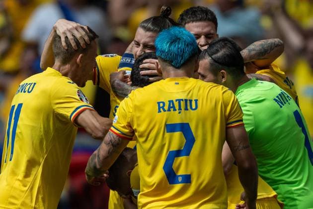 Tor zum 1:0 durch Nicolae Claudiu Stanciu (Rumaenien, 21), GER, Rumaenien vs. Ukraine, Fussball Europameisterschaft, UEFA EURO, EM, Europameisterschaft,Fussball 2024, Gruppe E, 1. Spieltag, 17.06.2024, GER, Rumaenien vs. Ukraine, Fussball Europameisterschaft, UEFA EURO 2024, Gruppe E, 1. Spieltag, 17.06.2024 Muenchen Copyright: xEibner-Pressefoto SaschaxWaltherx EP_SWA