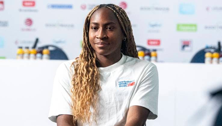 17.06.2024, WTA, Tennis Damen 500, Tennis, Damen, ecotrans Ladies Open 2024, Berlin, Interview, Coco Gauf (USA) Coco Gauff (USA) beim Interview. Berlin Steffi-Graf-Stadion Berlin Deutschland