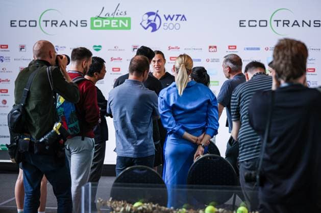 Aryna SABALENKA im Mediengespräch, ecotrans Ladies Open 2024, Berlin, LTTC Rot-Weiß , 17.06.2024, Copyright: xClaudioxGärtnerx