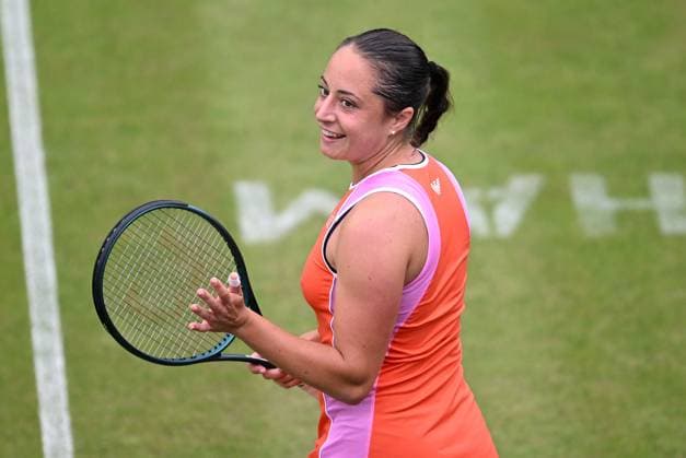 Elisabetta Cocciaretto of Italy celebrates winning her first round match Rothesay Classic Birmingham, Day 1, Tennis, Edgbaston Priory Club, Birmingham, UK - 17 June 2024  Copyright: xAnnaxGowthorpe Shutterstockx 14539764bf