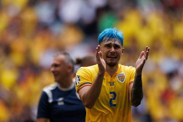 Andrei Ratiu during UEFA EURO, EM, Europameisterschaft,Fussball 2024 game between national teams of Romania and Ukraine at Allianz Arena, Munich, Germany (Maciej Rogowski) Munich Allianz Arena Germany Copyright: xMaciejxRogowskix romaniaukraine-28