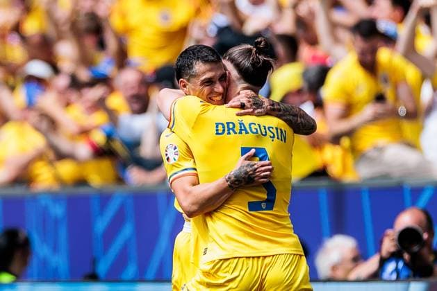 UEFA EURO 2024: Rumänien - Ukraine; 17.06.2024 Jubel zum 1:0 durch Nicolae Stanciu (Rumänien, 21) UEFA EURO 2024: Rumänien - Ukraine; Munich Football Arena, München am 17.06.2024 Copyright: xBEAUTIFULxSPORTS Wunderlx