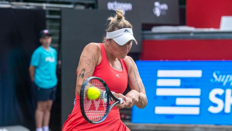 17.06.2024, WTA, Tennis Damen 500, Tennis, Damen, ecotrans Ladies Open 2024, Berlin, 1. Runde, Einzel, Marketa Vondrousova (Tschechien) - Rebeka Masarova (Spanien) Marketa Vondrousova (Tschechien) Berlin Steffi-Graf-Stadion Berlin Deutschland