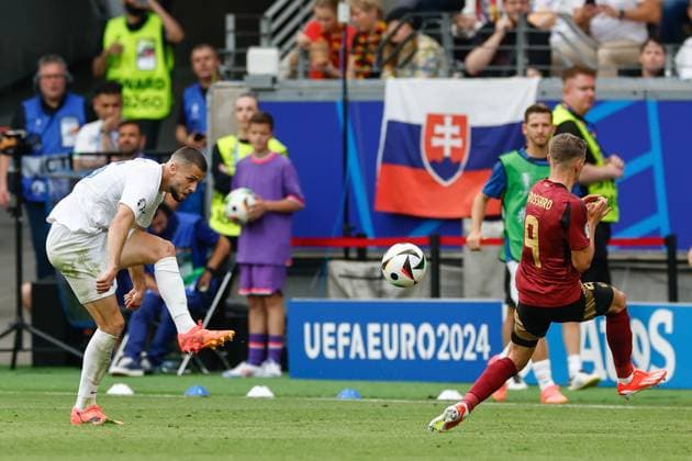FRANKFURT, Arena Frankfurt, 17-06-2024 , European Football Championship Euro2024, Group stage match no.9 between Belgium and Slovakia. Slovakia player David Hancko Belguim - Slovakia (Euro2024)  x25518200x Copyright:
