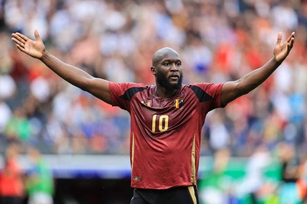 Football - UEFA EURO, EM, Europameisterschaft,Fussball 2024 - Group E - Belgium v Slovakia 17th June 2024 - UEFA EURO 2024 - Group E - Belgium v Slovakia - Romelu Lukaku of Belgium - Photo: Simon Stacpoole Offside. Frankfurt Germany Copyright: xSimonxStacpoolexOffside