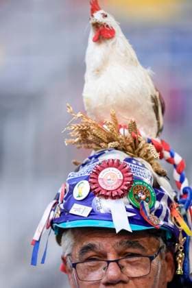 Supporter of France during the Euro 2024 soccer match between Austria and France at the D& xfc;sseldorf Arena, D& xfc;sseldorf, Germany - Friday 17 , June , 2024. - Soccer .  Copyright: xFabioxFerrari LaPressex