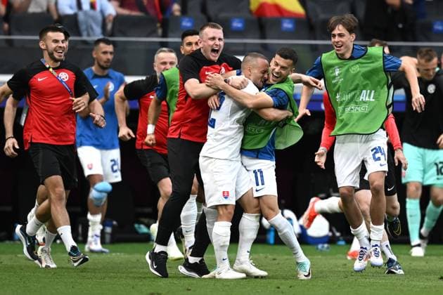 Db Francoforte (Germania) 17 06 2024 - Euro 2024 Belgio-Slovacchia foto Daniele Buffa Image nella foto: Stanislav Lobotka-Laszlo Benes 