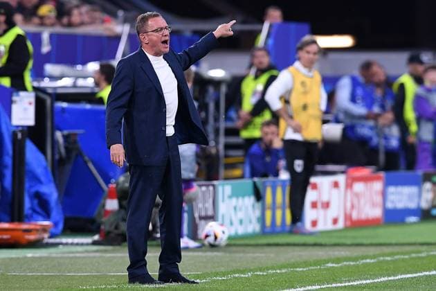 Fußball UEFA EURO, EM, Europameisterschaft,Fussball 2024 Gruppenphase 1. Spieltag Österreich - Frankreich am 17.06.2024 in der Düsseldorf Arena in Düsseldorf Ralf Rangnick ( Trainer Cheftrainer Österreich )