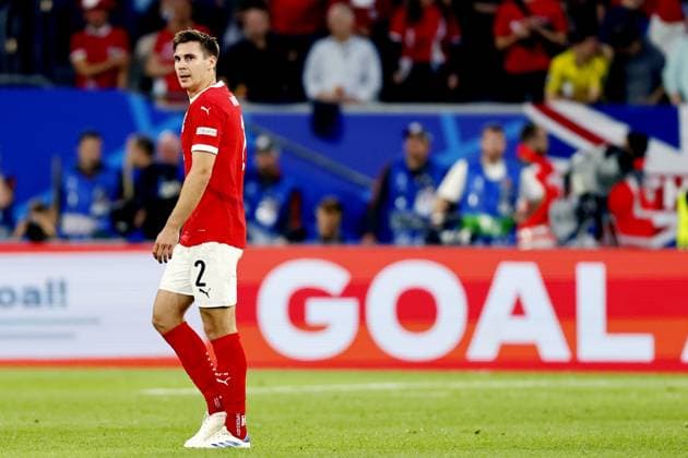 DUSSELDORF, Dusseldorf Arena ,17-06-2024 , European Football Championship Euro2024, Group stage match no.8 between Austria and France. Austria player Maximilian Wober Austria - France(Euro2024)  x25519556x Copyright: