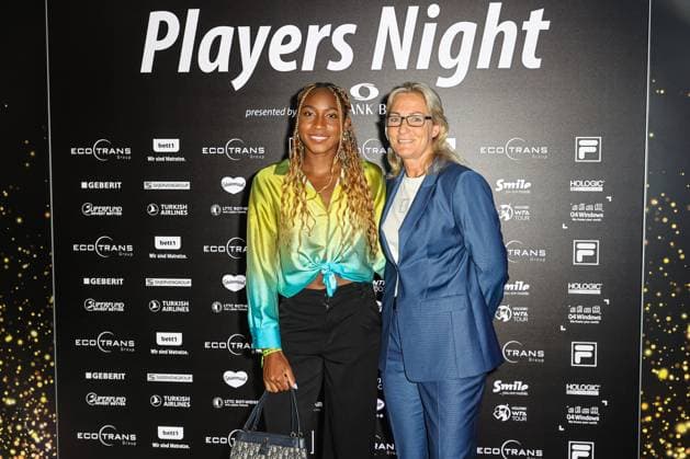 Coco GAUFF USA und Barbara Rittner (Turnierdirektorin ecotrans Ladies Open), ecotrans Ladies Open 2024 - Playersparty Spielbank Berlin, Berlin, LTTC Rot-Weiß , 17.06.2024, Copyright: xClaudioxGärtnerx