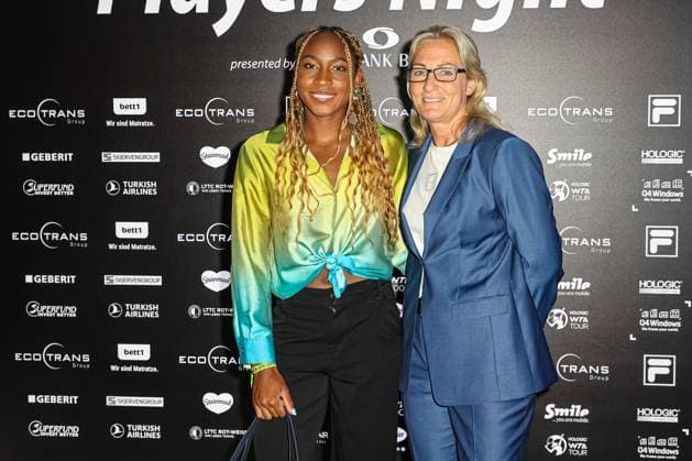 Coco GAUFF USA und Barbara Rittner (Turnierdirektorin ecotrans Ladies Open), ecotrans Ladies Open 2024 - Playersparty Spielbank Berlin, Berlin, LTTC Rot-Weiß , 17.06.2024, Copyright: xClaudioxGärtnerx