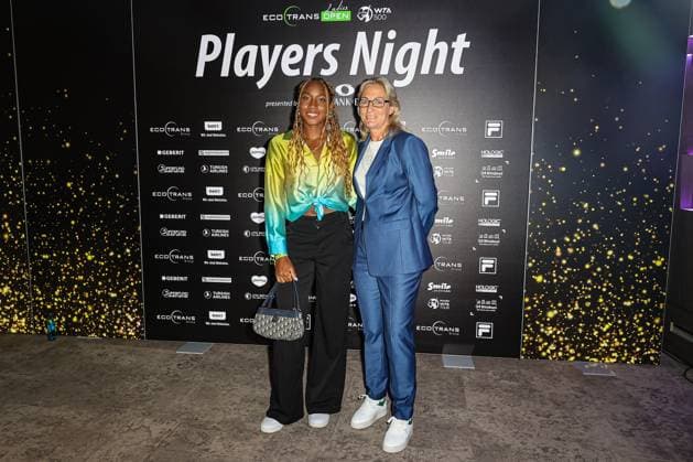 Coco GAUFF USA und Barbara Rittner (Turnierdirektorin ecotrans Ladies Open), ecotrans Ladies Open 2024 - Playersparty Spielbank Berlin, Berlin, LTTC Rot-Weiß , 17.06.2024, Copyright: xClaudioxGärtnerx