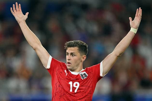 DUSSELDORF - Christoph Baumgartner of Austria during the UEFA EURO, EM, Europameisterschaft,Fussball 2024 group D match between Austria and France at Esprit Arena on June 17, 2024 in Dusseldorf, Germany. ANP Hollandse Hoogte UEFA EURO 2024 2024 xVIxANPxSportx xxANPxIVx 501359150 originalFilename: 501359150.jpg