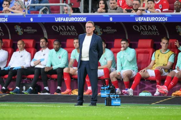 Fußball, UEFA EURO, EM, Europameisterschaft,Fussball 2024, 20240617, Österreich - Frankreich. Im Bild Trainer von Österreich Ralf RANGNICK. Düsseldorf Düsseldorf Arena Nordrhein-Westfalen Deutschland Copyright: Passion2Press MarkusxFischerx