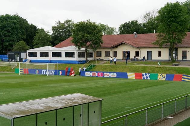 Henberg Stadion in Iserlohn, Germany, casa azzurri during UEFA EURO, EM, Europameisterschaft,Fussball 2024 - Italy press conference, PK, Pressekonferenz and Training session, UEFA European Football Championship in Iserlhon, Germany, June 17 2024 Copyright: xEmmanuelexMastrodonato IPAxSportx xx IPA_47223602 IPA_Agency_IPA47223602