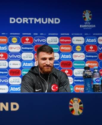 Salih Ozcan... Turkish national team, Nationalteam coach Vincenzo Montella and football player Salih Özcan held a press conference, PK, Pressekonferenz in Dortmund, where they are for the Euro 2024 Championship, June 17, 2024. (Mehmet Topaloglu - Depo Photos) Copyright: MehmetxToplaoglux-xDepoxPhotos 18355676