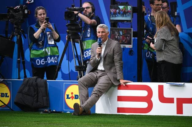 ARD TV Experte Bastian Schweinsteiger 17.06.2024, Fussball Europameisterschaft 2024, Vorrunde, 1. Spieltag Österreich - Frankreich 0:1 Duesseldorf Merkur Spiel Arena Nordrhein Westfalen Deutschland