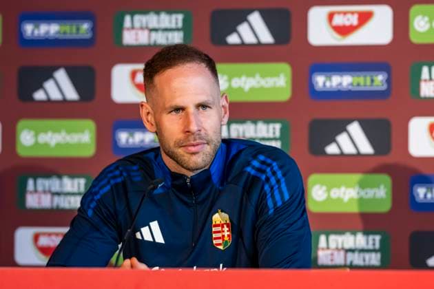 Peter Gulacsi (1, TW, Ungarn) bei der Pressekonferenz GER, Pressekonferenz Ungarische Nationalmannschaft, Fussball, Euro, UEFA, 17.06.2024, GER, Pressekonferenz Ungarische Nationalmannschaft, Fussball, Euro, UEFA, 17.06.2024 Weiler im Allgaeu Copyright: xEibner-Pressefoto FlorianxWolfx EP_FWF