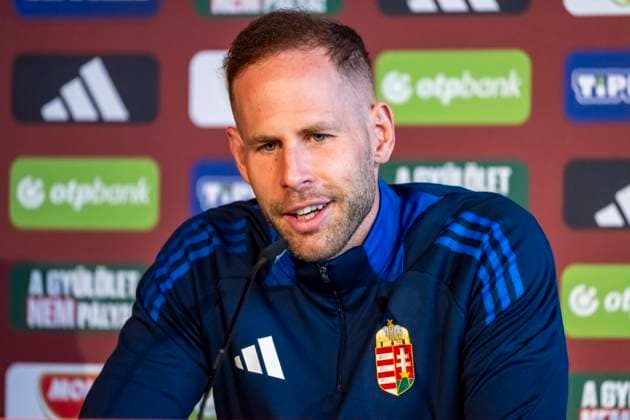 Peter Gulacsi (1, TW, Ungarn) bei der Pressekonferenz GER, Pressekonferenz Ungarische Nationalmannschaft, Fussball, Euro, UEFA, 17.06.2024, GER, Pressekonferenz Ungarische Nationalmannschaft, Fussball, Euro, UEFA, 17.06.2024 Weiler im Allgaeu Copyright: xEibner-Pressefoto FlorianxWolfx EP_FWF
