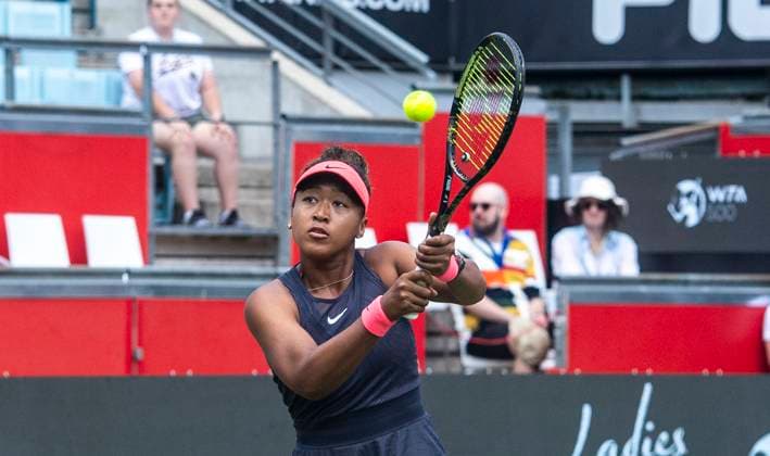 18.06.2024, WTA, Tennis Damen 500, Tennis, Damen, ecotrans Ladies Open 2024, Berlin, Einzel, 1. Runde, Naomi Osaka (Japan) - Qinwen Zheng (China) Naomi Osaka (Japan) Berlin Steffi-Graf-Stadion Berlin Deutschland