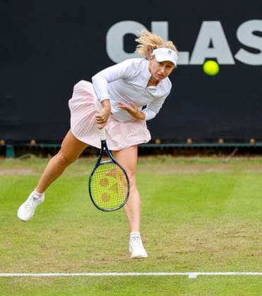 18th June 2024; Edgbaston Priory Club, Birmingham, England: Rothesay Tennis Classic Birmingham, Day 2; Daria Saville (AUS) in her womens singles match against Barbora Krejcikova (CZE)  ActionPlus12656165 RogerxEvans