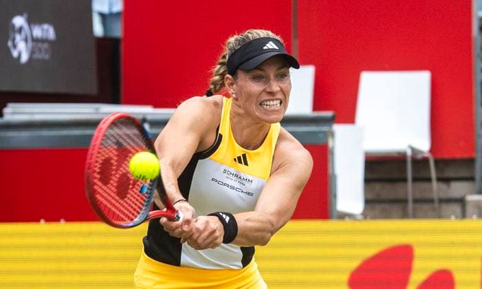 18.06.2024, WTA, Tennis Damen 500, Tennis, Damen, ecotrans Ladies Open 2024, Berlin, Einzel, 1. Runde, Angelique Kerber (Deutschland) - Linda Noskova (Tschechien) Angelique Kerber (Deutschland) Berlin Steffi-Graf-Stadion Berlin Deutschland