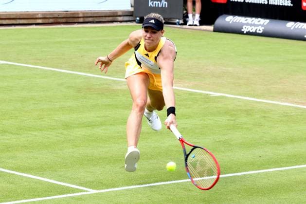 DEU, Tennis, ECO-Trans-Open, WTA500, 18.06.2024, Rot-Weiss Tennisanlage, Steffi-Graf-Stadion, Berlin, DEU, Tennis, ECO-Trans-Open, WTA500, im Bild Angelique Kerber (GER) Foto: Juergen Engler nordphoto GmbH