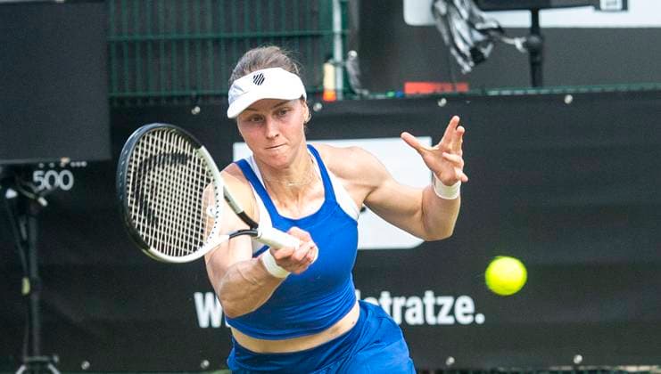 18.06.2024, WTA, Tennis Damen 500, Tennis, Damen, ecotrans Ladies Open 2024, Berlin, Einzel, 1. Runde, Veronika Kudermetova (Russland) - Liudmila Samsonova (Russland) Liudmila Samsonova (Russland) Berlin Steffi-Graf-Stadion Berlin Deutschland