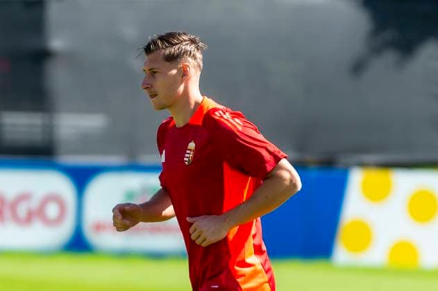 Abschlusstraining in Weiler vor dem Spiel in Stuttgart gegen Deutschland mit Willi Orban (6, Ungarn)