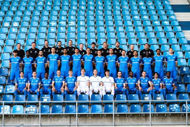 Trainer Christian Titz (1. FC Magdeburg) - 2. Fußball Bundesliga Saison 2024-2025 Fototermin 1. FC Magdeburg mit Neuzugänge und Mannschaft im neuen Heimtrikot in der AVNET Arena in Magdeburg - Fußball,Mann,Männer,Deutschland,18.06.2024