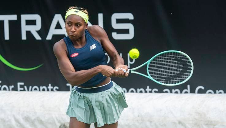 18.06.2024, WTA, Tennis Damen 500, Tennis, Damen, ecotrans Ladies Open 2024, Berlin, Doppel, 1. Runde, Coco Gauff (USA) Jessica Pegula (USA) - Linda Noskova (Tschechien) Katerina Siniakova (Tschechien) Coco Gauff (USA) Berlin Steffi-Graf-Stadion Berlin Deutschland