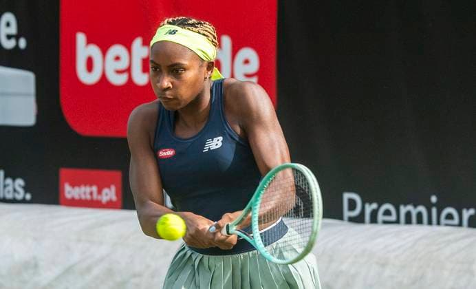 18.06.2024, WTA, Tennis Damen 500, Tennis, Damen, ecotrans Ladies Open 2024, Berlin, Doppel, 1. Runde, Coco Gauff (USA) Jessica Pegula (USA) - Linda Noskova (Tschechien) Katerina Siniakova (Tschechien) Coco Gauff (USA) Berlin Steffi-Graf-Stadion Berlin Deutschland