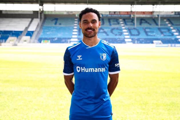 Herbert Bockhorn (1. FC Magdeburg,7) - 2. Fußball Bundesliga Saison 2024-2025 Fototermin 1. FC Magdeburg mit Neuzugänge und Mannschaft im neuen Heimtrikot in der AVNET Arena in Magdeburg - Fußball,Mann,Männer,Deutschland,18.06.2024