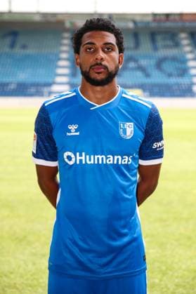 Xavier Amaechi (1. FC Magdeburg,20) - 2. Fußball Bundesliga Saison 2024-2025 Fototermin 1. FC Magdeburg mit Neuzugänge und Mannschaft im neuen Heimtrikot in der AVNET Arena in Magdeburg - Fußball,Mann,Männer,Deutschland,18.06.2024