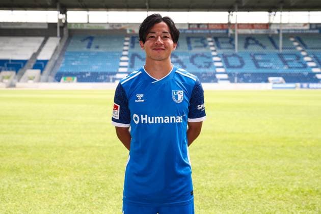 Tatsuya Ito (1. FC Magdeburg,37) - 2. Fußball Bundesliga Saison 2024-2025 Fototermin 1. FC Magdeburg mit Neuzugänge und Mannschaft im neuen Heimtrikot in der AVNET Arena in Magdeburg - Fußball,Mann,Männer,Deutschland,18.06.2024
