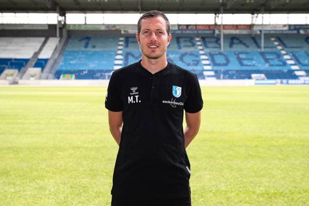 Torwarttrainer Matthias Tischer (1. FC Magdeburg) - 2. Fußball Bundesliga Saison 2024-2025 Fototermin 1. FC Magdeburg mit Neuzugänge und Mannschaft im neuen Heimtrikot in der AVNET Arena in Magdeburg - Fußball,Mann,Männer,Deutschland,18.06.2024