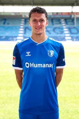 Martijn Kaars (1. FC Magdeburg,9) - 2. Fußball Bundesliga Saison 2024-2025 Fototermin 1. FC Magdeburg mit Neuzugänge und Mannschaft im neuen Heimtrikot in der AVNET Arena in Magdeburg - Fußball,Mann,Männer,Deutschland,18.06.2024