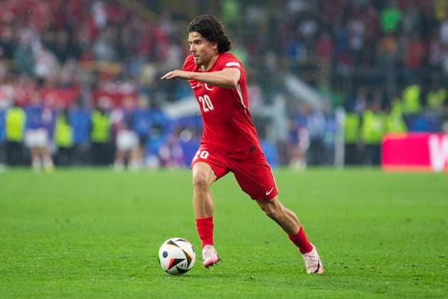 UEFA EURO, EM, Europameisterschaft,Fussball 2024: Türkei - Georgien; 18.06.2024 Ferdi Kadioglu (Türkei, 20). UEFA EURO 2024: Türkei - Georgien; Stadion Dortmund, Dortmund am 18.06.2024 Copyright: xBEAUTIFULxSPORTS Meuselx