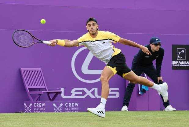 TENNIS - ATP, Tennis Herren Queen s Club Championships LONDON,ENGLAND,18.JUN.24 - TENNIS - ATP World Tour, Queen s Club Championships. Image shows Francisco Cerundolo (ARG) .  GEPAxpictures xAlanxGrieves