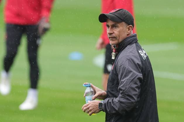 EURO 2024, Nationalteam Albanien, Training Albania Training Session: Group B - UEFA EURO, EM, Europameisterschaft,Fussball 2024 Head Coach of Albania Sylvinho during Albanian National Football Team training session at Millerntor Stadium on June 18, 2024 in Hamburg, Germany. LukaxStanzl PIXSELL