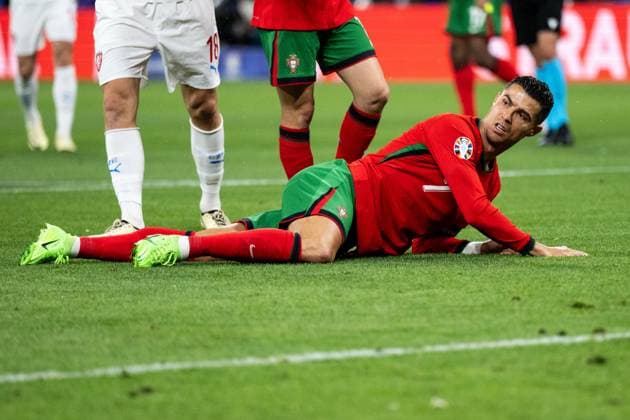 240618 Cristiano Ronaldo of Portugal during the UEFA EURO, EM, Europameisterschaft,Fussball 2024 Football Championship match between Portugal and Czech Republic on June 18, 2024 in Leipzig. Photo: Mathias Bergeld BILDBYRAN kod MB MB0938 fotboll football soccer fotball fotbolls-em europamästerskap em uefa euro uefa european football championship euro 2024 portugal tjeckien czech republic bbeng Copyright: MATHIASxBERGELD BB240618MB055